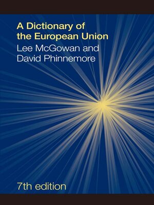 cover image of A Dictionary of the European Union
